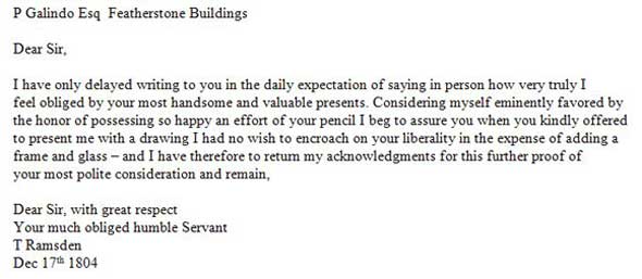 1804 Ramsden letter
